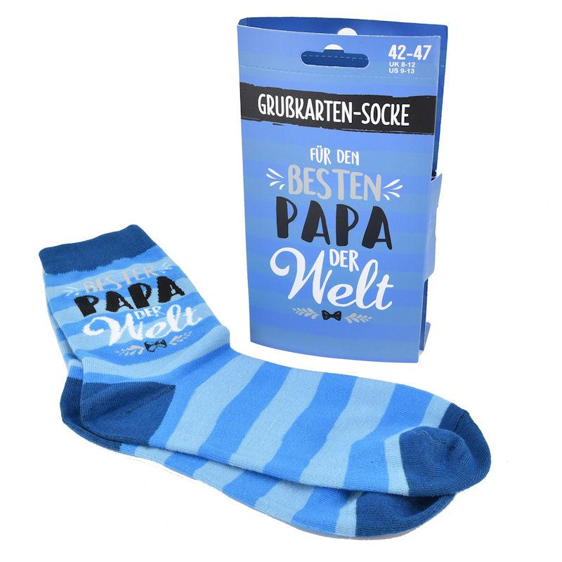 Crazy Socks - für den besten Papa der Welt - mit Grußkarte